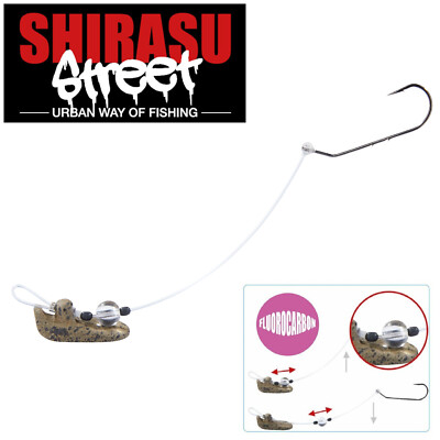 Balzer Shirasu Street Zander Barsch Walker System 1/0 3/0 5/0 Perchman Rig