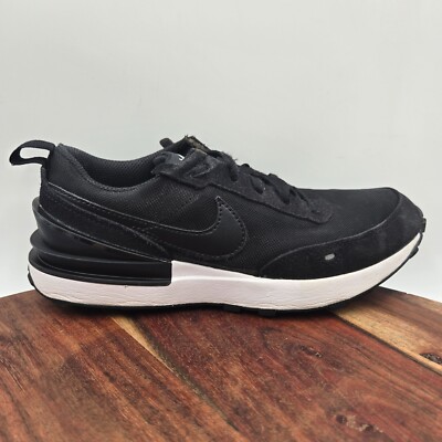 Nike Waffle One Shoes Youth Boys Black White Suede Athletic - Main Image