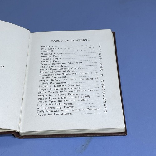 1929 Prayers Hardcover Book 12th Edition Martin S Sommer Grace Lutheran - Picture 10 of 14