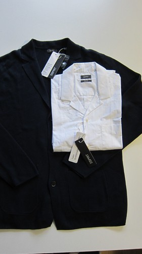 Esprit Hombre Chaqueta de Tejer Blazer L, XL Azul Oscuro Algodón, Elegante, Blazer de Tejer - Imagen 9 de 13