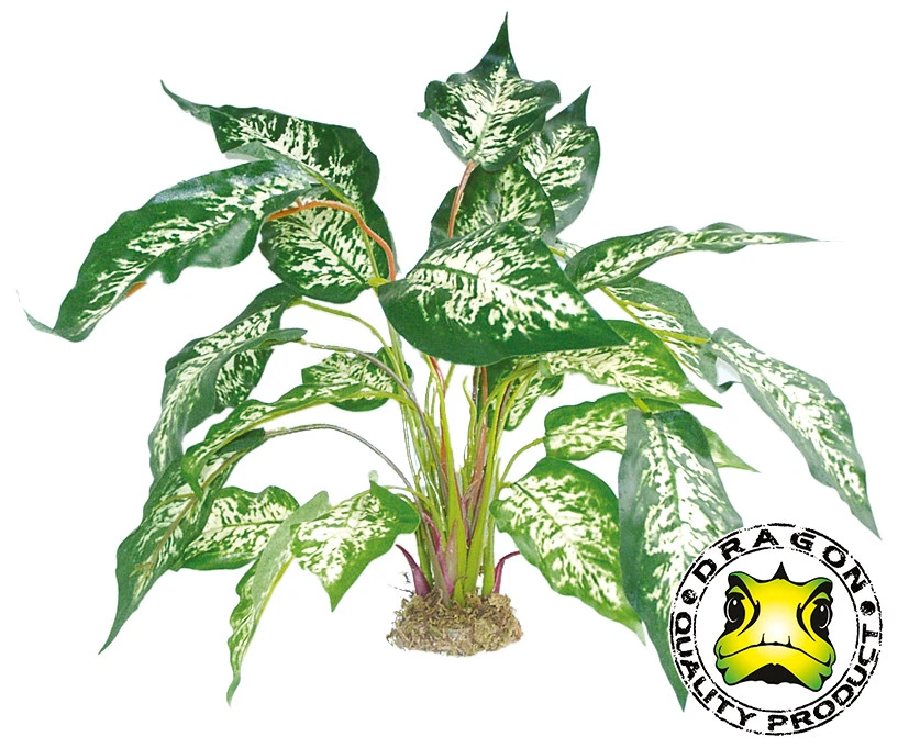 ZOO MED DIEFFENBACHIA m. Moosfuß KÜNSTLICHEPFLANZE KUNSTPFLANZE Terrarium ca.45cm/GAS061