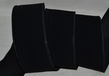 Wired Ribbon Black Velvet 2.5" Wavy Christmas Holiday Halloween Lines Wreath Bow