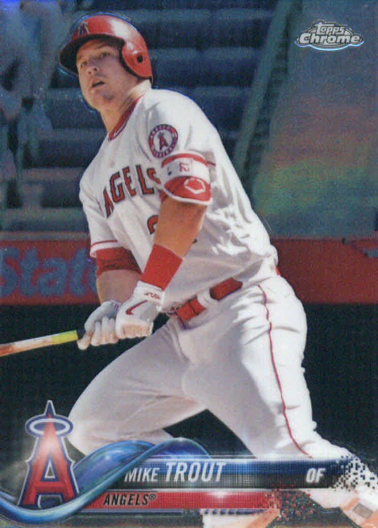 2018 Topps Chrome #100 Mike Trout - NM