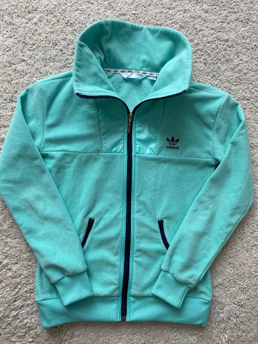 Adidas Originals Track Jumper eBay Jacket Velvet | Top Velour Sweatshirt Turquoise