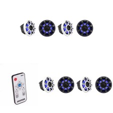 Kicker 51MSC654 - MSC 6.5-Inch Premium Marine 4-Ohm LED Coaxial System, 4 P...