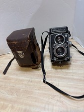 Rollei Rolleiflex Camera with Schneider Xenar 75mm 3.5 Lens model 1073854 AS IS