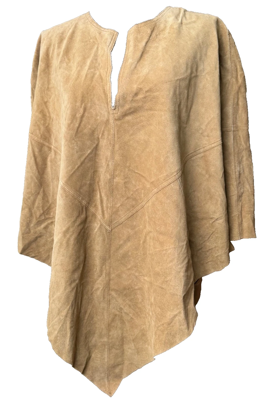 Bernardo Leather Suede Poncho Cigar Color Washable Western Cowgirl Boho Native
Opens in a new window