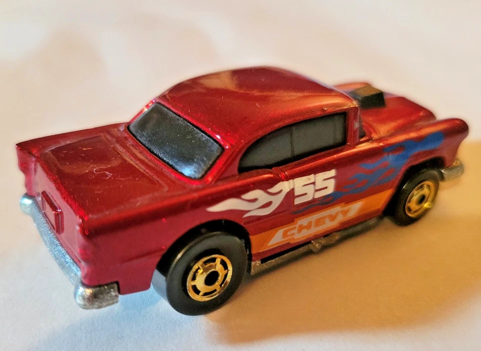 1978 Hot Wheels Red '55 Chevy Bel Air Coupe Red - Gold Wheels Malaysia Vintage - Image 2 of 4