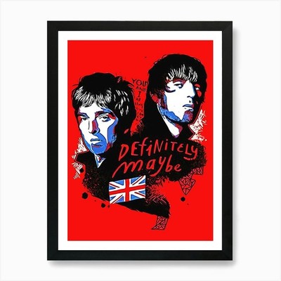 oasis brit pop band musik 10 Kunst Pr gerahmtes Wandbild Poster Leinwanddruck Bild