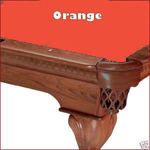 8' Orange ProLine Classic TEFLON Billiard Pool Table Cloth Felt - SHIPS FAST!