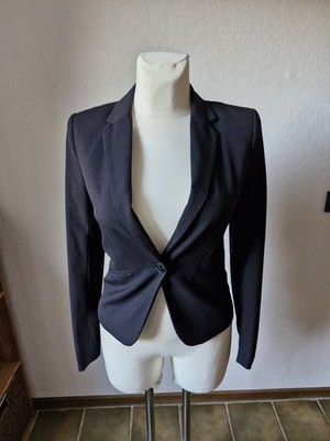 H&M Divided women's blazer suit jacket black 34 business elegant chic