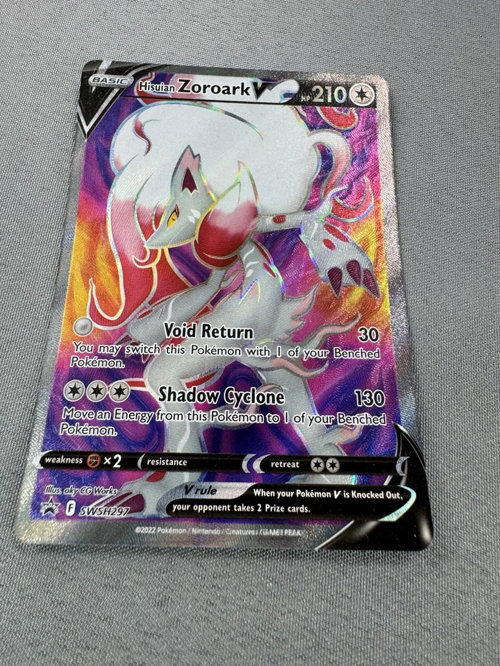 Hisuian Zoroark v SWSH297 Sword & Shield Promo Card Holo MINT - Image 3 of 4