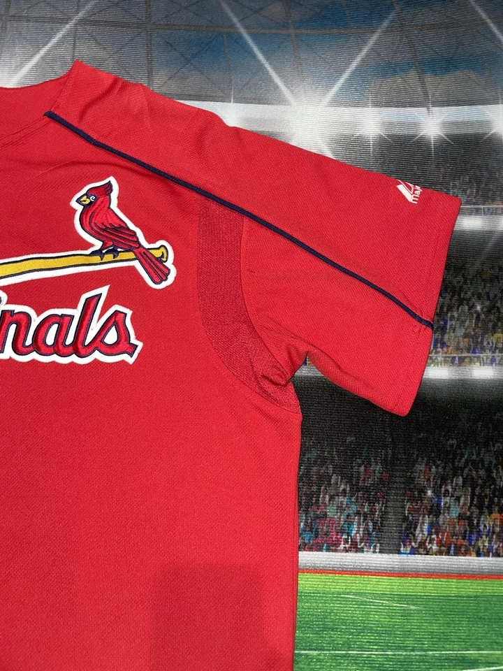Jim Edmonds #15 St Louis Cardinals Majestic Jersey Sz XL Preowned Red - Image 3 of 4