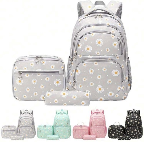 Floral Backpack With Lunch Bag And Pencil Case| Back To School Backpack Set