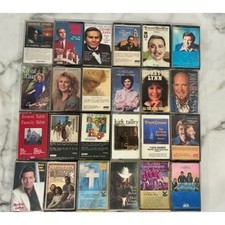 Vintage Gospel Country Cassette Lot George Jones Loretta Lynn 24 Tapes