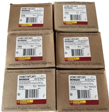 Square D HOM115CAFI Circuit Breaker Arc Fault Pack of 6