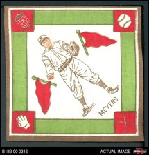1914 B18 Blankets Chief Meyers  Green Base Paths Giants VARIATION 7 - NM