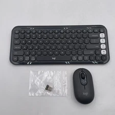 Logitech POP ICON Combo, Bluetooth Keyboard and Mouse Combo Graphite