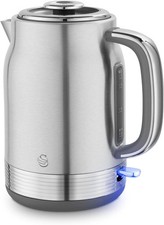 SWAN RETRO SK19025SS 1.7L 3KW STAINLESS STEEL CORDLESS JUG KETTLE RAPID BOIL