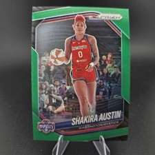 2025 Panini Prizm SHAKIRA AUSTIN #81 Green Silver Holo Washington Mystics WNBA