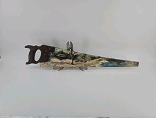 Vintage Hand Painted Warranted Superior Saw Signed Alma J Welcher 1983