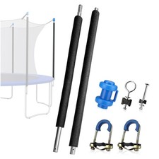 1 Set Universal Trampoline Replacement Pole Straight Upper Lower Enclosure Net