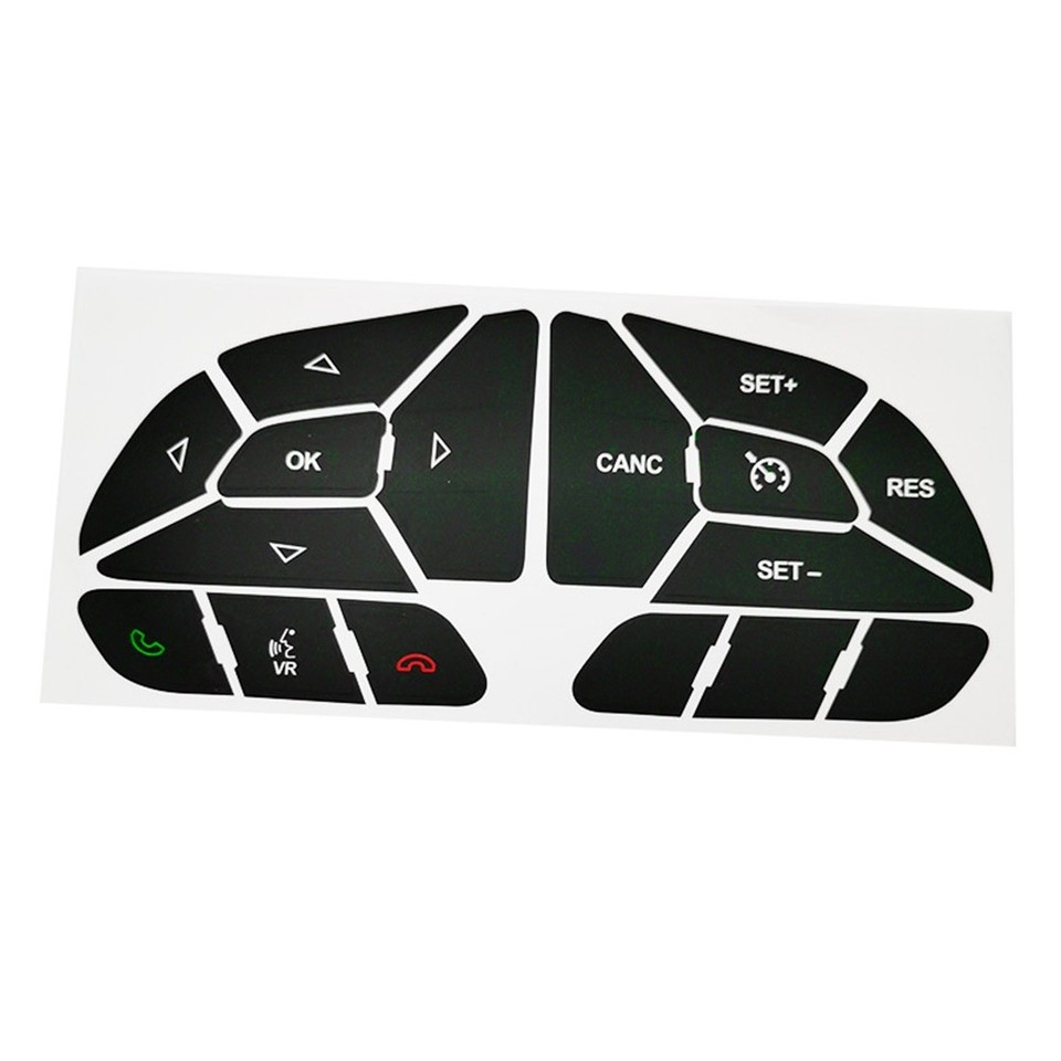 Black Vinyl Button Repair Sticker for Jeep For Cherokee 1421 and For ...