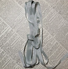 Vintage Seam Binding Ribbon 5 Yards Woven Edge Rayon Sewing Trim "Snow Flurry"