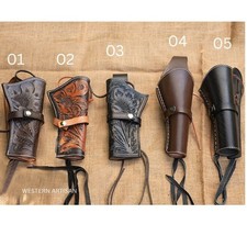 Holster Leather Gun Revolver Western Pistol Cowboy Hand Tooled