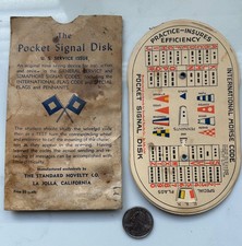 vintage marine pocket signal disk