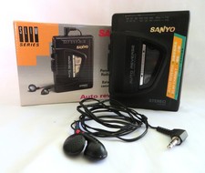 Vintage Sanyo MGR-925 Personal Stereo Radio/Cassette Player Slim Series WORKING