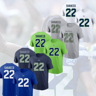 HOT! Rashid Shaheed #22 Seattle Seahawks Team Name and Number Gift For Fans