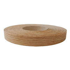 Red Oak Wood Veneer Edge Banding Roll 3/4 inch  50ft, Preglued Iron-On with H...