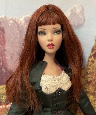 Tonner Deja Vu Doll OOAK + 2 Wigs + 2 Outfits Long Red Hair Pixie Cut Historical