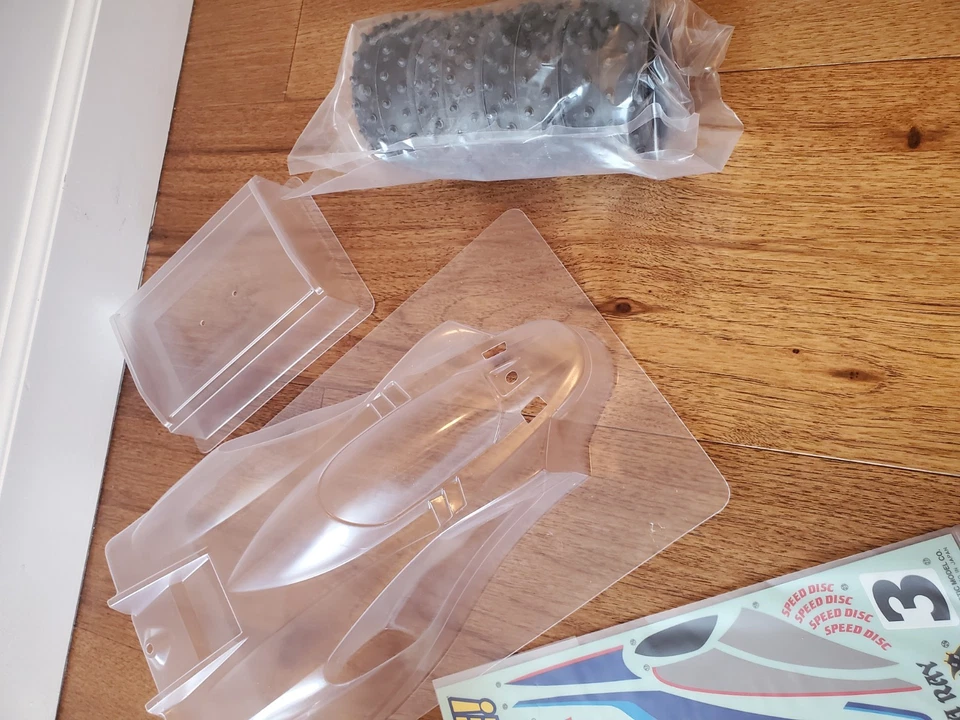 Tamiya 9803082 Manta Ray Clear Body w/Wing Set 47367 1/10 RC Buggy Spare Parts - Image 3 of 4