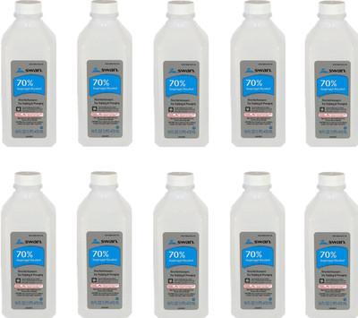 Swan 70% Isopropyl Alcohol 16 oz Antiseptic Solution  16 flz oz EACH 10PK