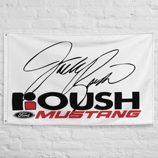 Jack Roush Flag 3x5 ft Garage Banner Man Cave Wall Decor