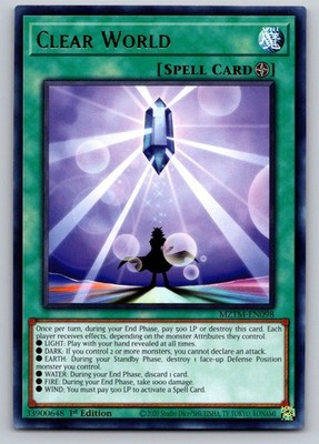 Clear World MZTM-EN098 Rare Maze of the Master Yu-Gi-Oh 1st Edition LP