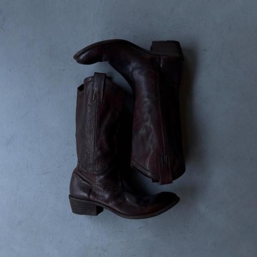 Vintage Frye Carson Western Boot  Leather Harness Boots Motorcycle Engineer