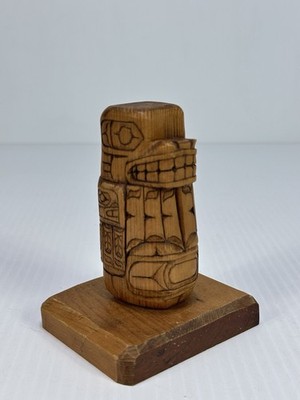 SEAL HAND CARVED BY RALPH ERNIE HILL PRINCE RUPERT B.C. TOTEM TISMSHIAN CARVER