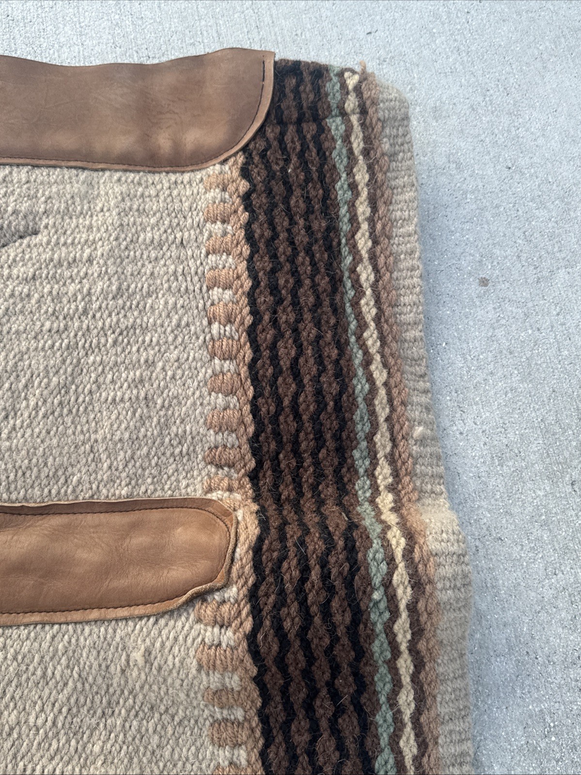 Horse Tack Impact Gel Woven Top Western Aztec Native American Saddle Pad