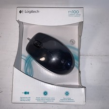 Logitech M100 Mouse - Corded USB Mouse  NEW SEALED  