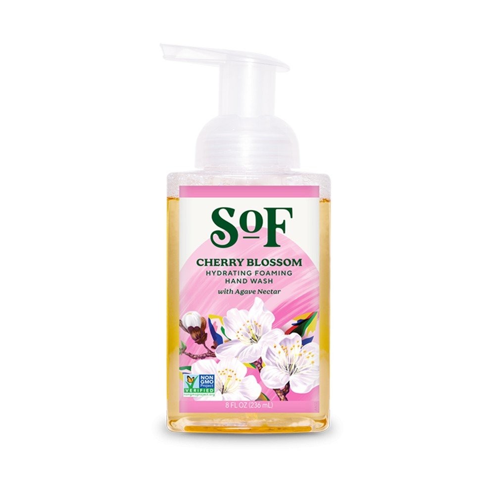 Пенящаяся жидкость для ручной стирки в цветах вишни на юге Франции, 8 унций