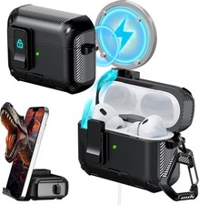 Case for AirPods Pro1/2 Case 2024 Latest Airpods Pro 1st/2nd, A-C-Black "