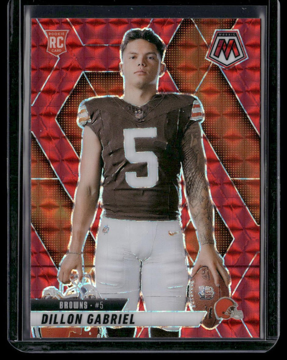 2025 Panini Mosaic #277 Dillon Gabriel Mosaic Red