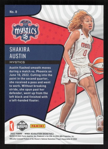 2022 Panini Revolution WNBA #8 Shakira Austin Rookie Revolution RC - Bild 2 von 2