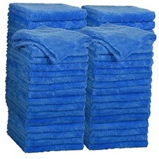 Pcs Microfiber Towels for Cars, 500 GSM Edgeless 16 x 16 Inch 30 Dark Blue