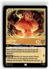 Gaston - Frightful Bully 2/204 Uncommon Whispers in the Well Lorcana Near Mint