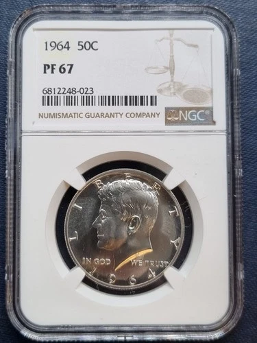 1964 Kennedy Proof Half Dollar 50c Silver Graded NGC PF67  #98609