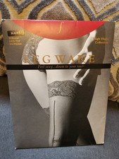 Frederick's Of Hollywood Black Lace Thigh Highs Size Large NWT